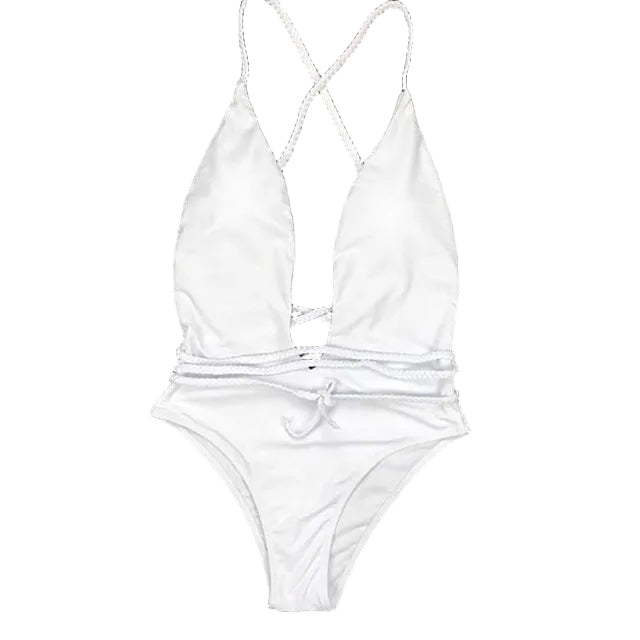 Lowcut Cross Back Swimsuit