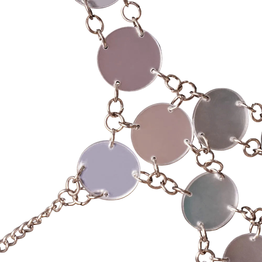 Women's Acrylic Mirror Chain Dress