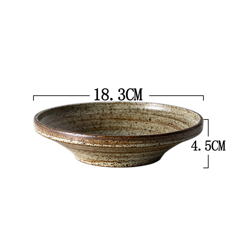 Retro Style Rough Pottery Tableware