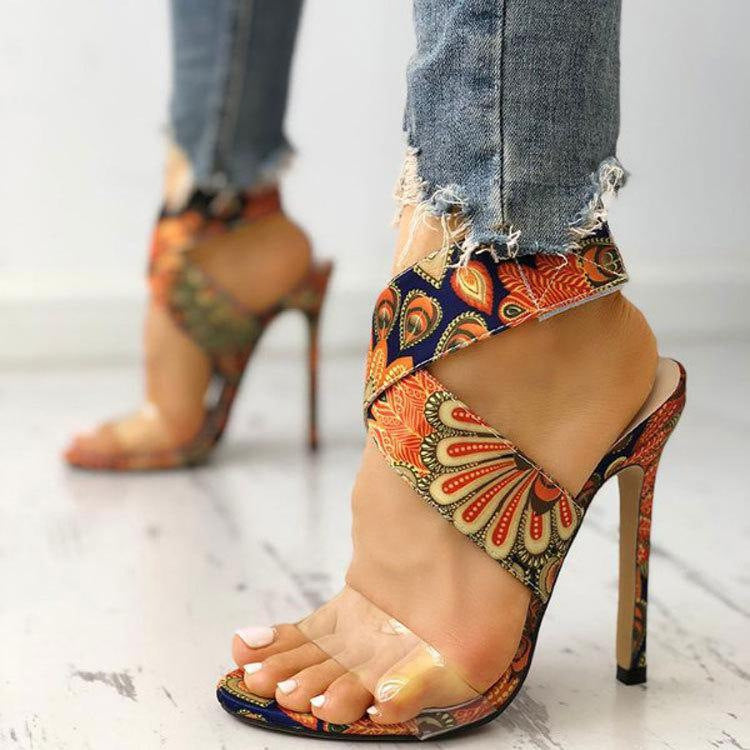 Stiletto Heel Plus-Size Women's Sandals