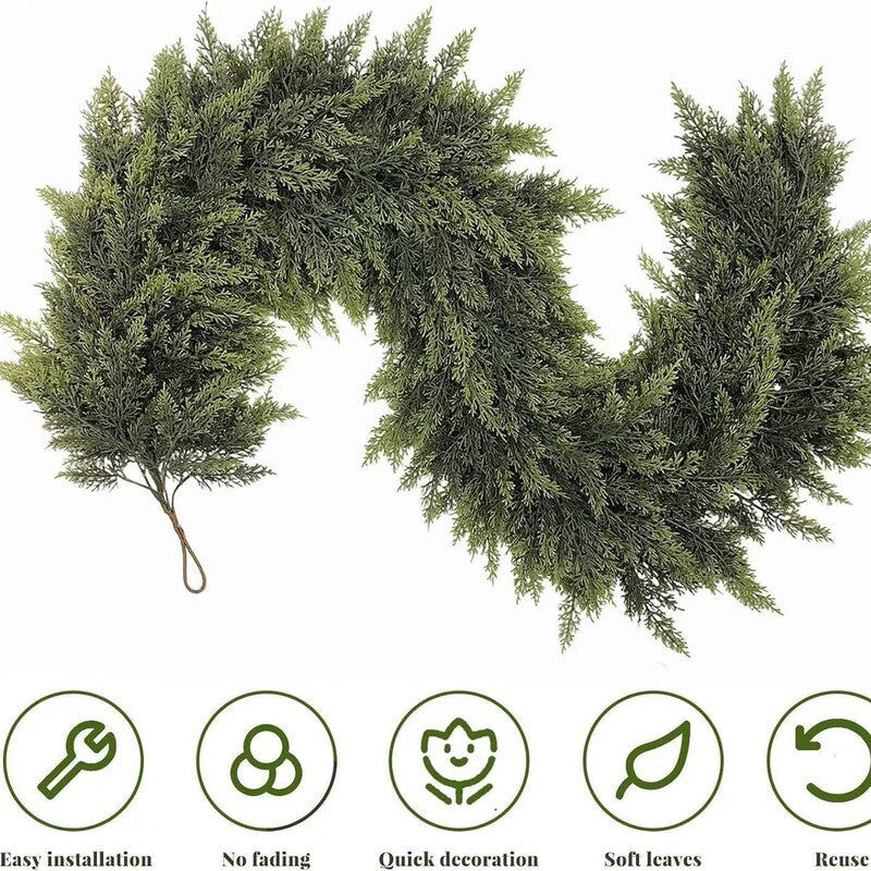Artificial Cypress Wreath