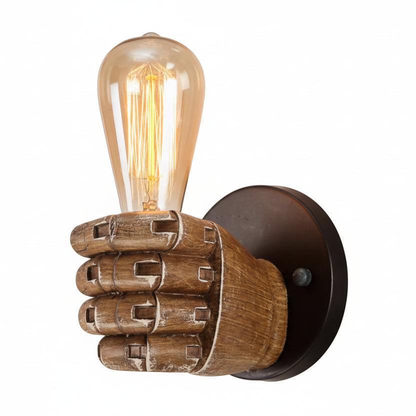 Fist Resin Wall Lamp