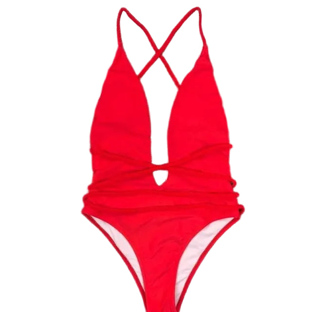 Lowcut Cross Back Swimsuit