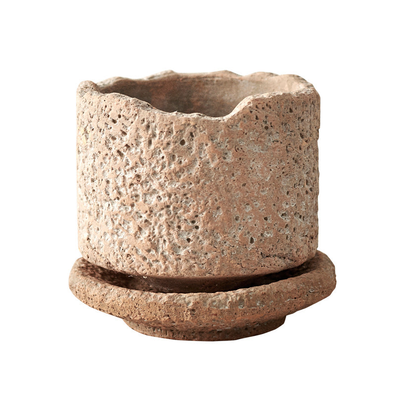 Burning Ceramic Flowerpot