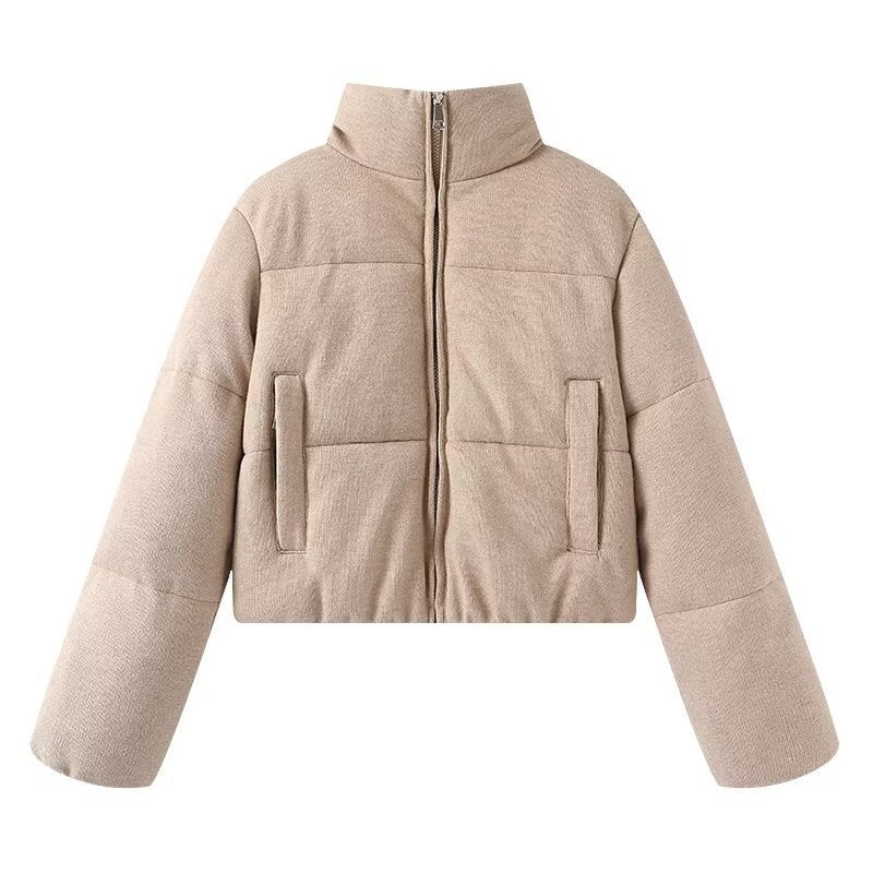 Standing collar warm cotton clothing