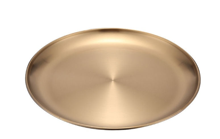 Gold Round Tray