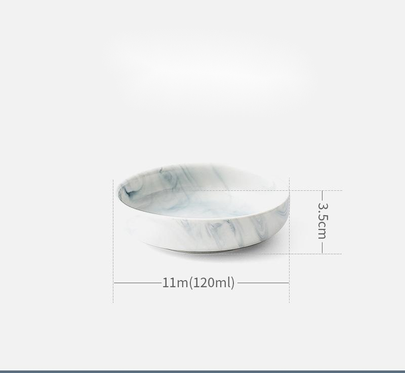 Marble tableware and dish set