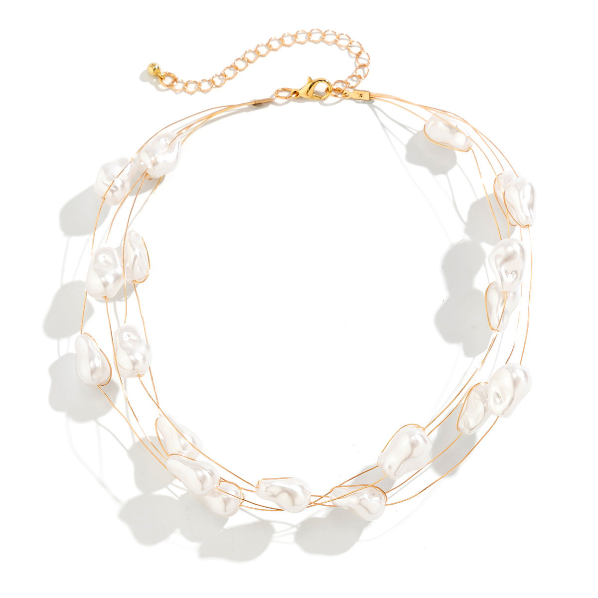 Baroque Imitation Pearl Necklace