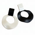 Geometric Irregular Circle Earrings