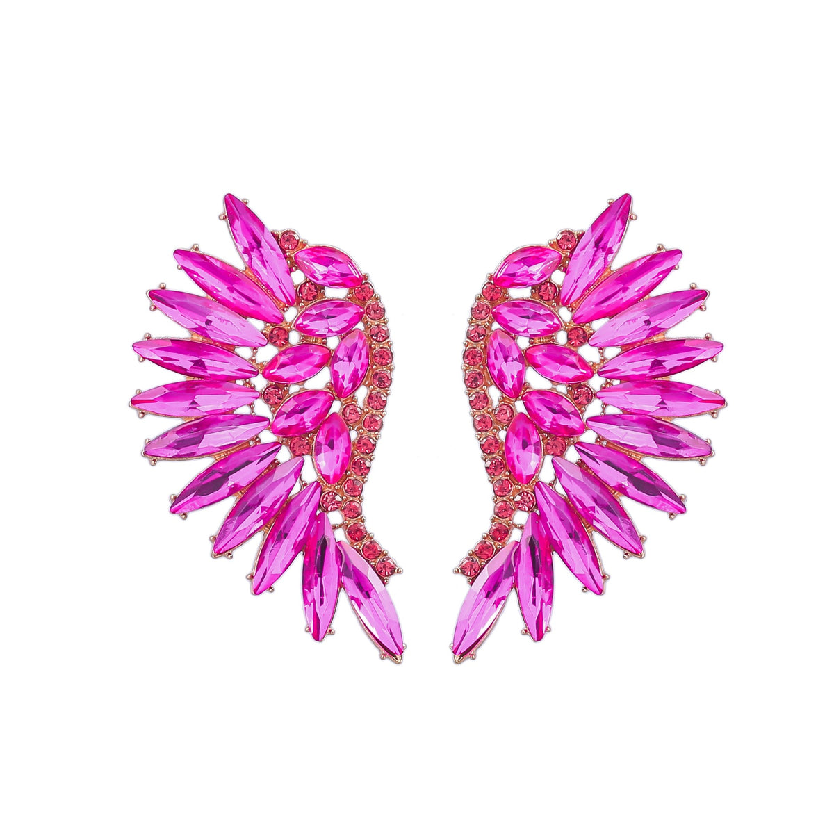 Wing Rhinestone Earrings