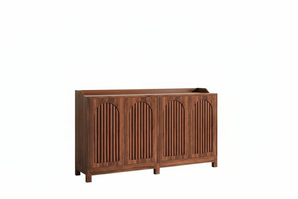 Dark wood Arched Door Sideboard
