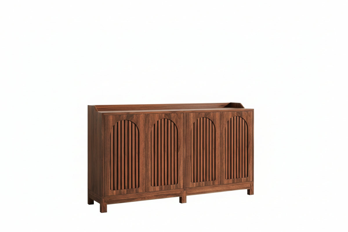 Dark wood Arched Door Sideboard