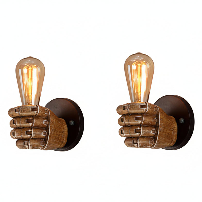Fist Resin Wall Lamp