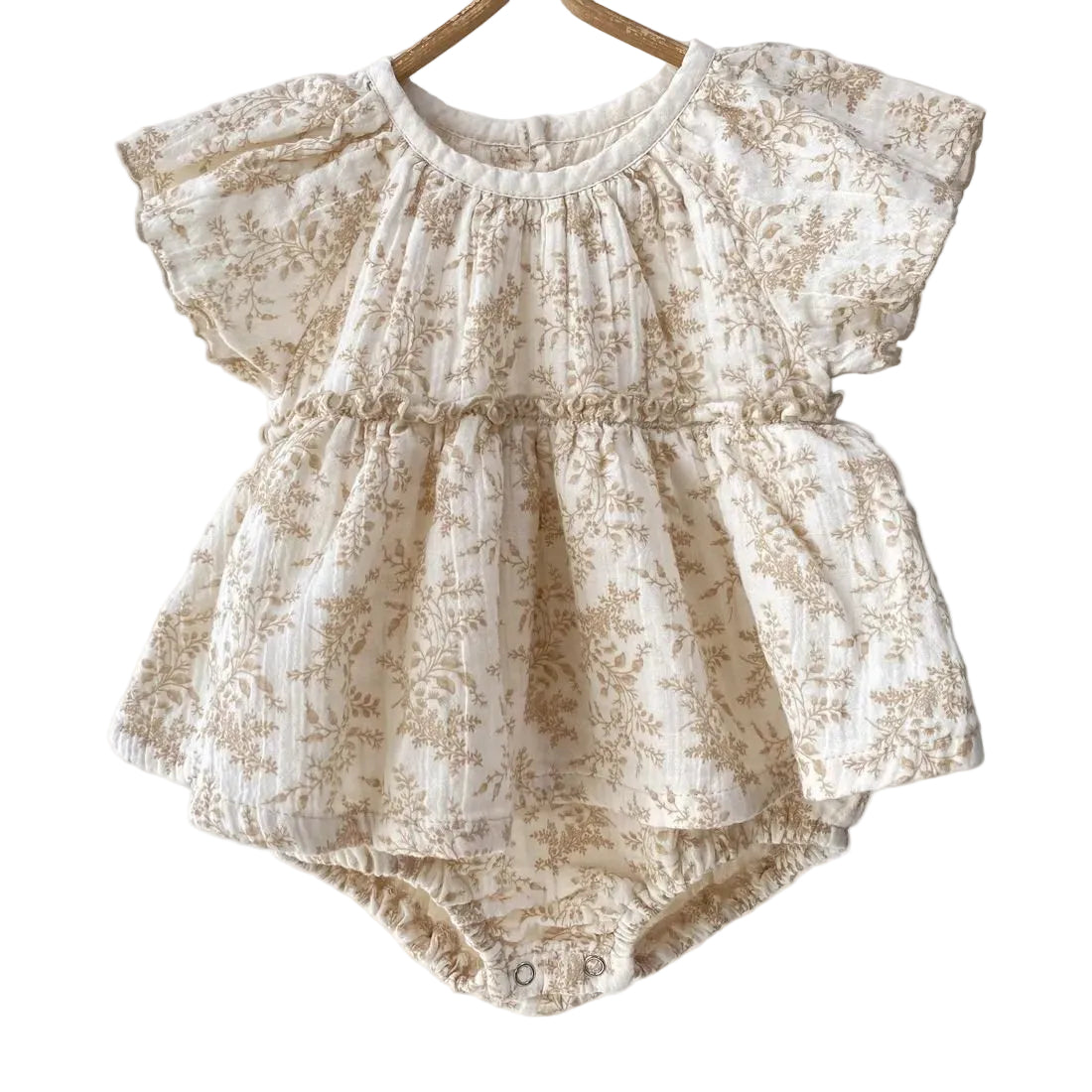Crepe Printed Baby Rompers