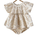 Crepe Printed Baby Rompers