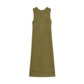 Women Linen Blend Midi Dress