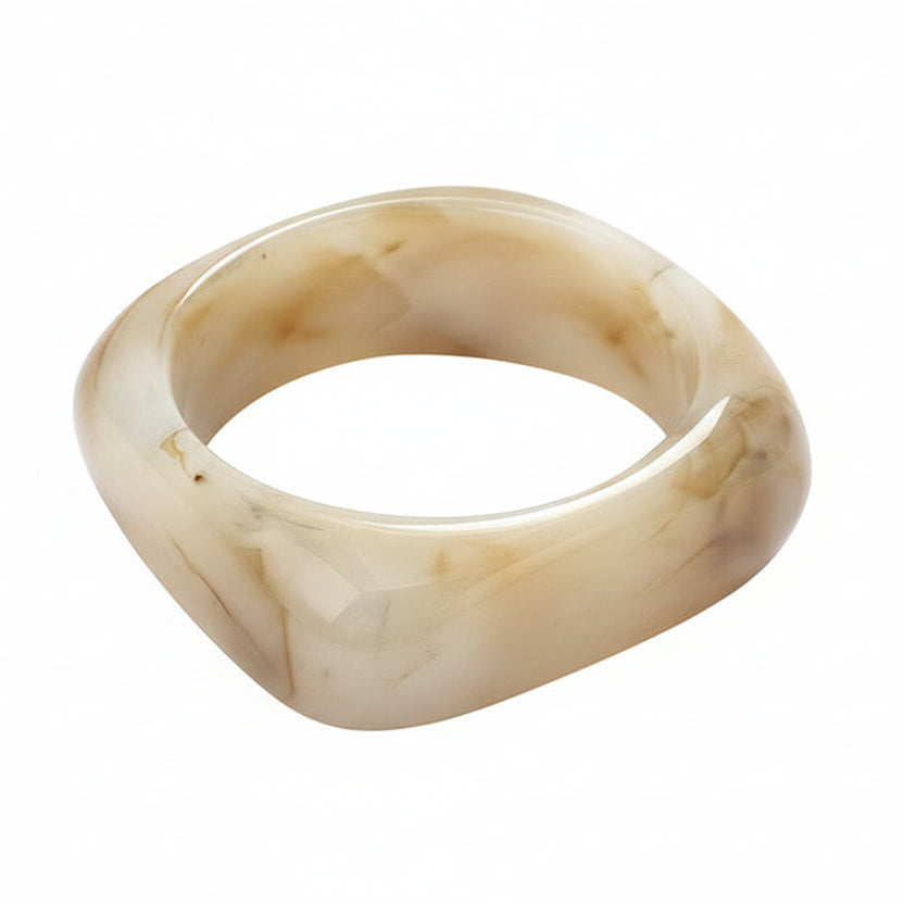 Large marble pattern exaggerated acrylic bracelet