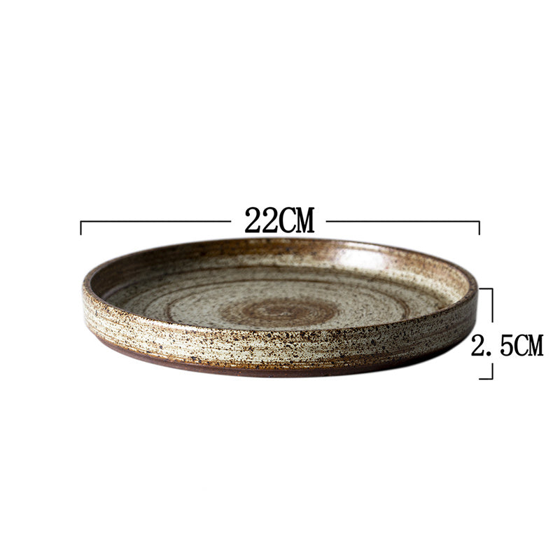 Retro Style Rough Pottery Tableware