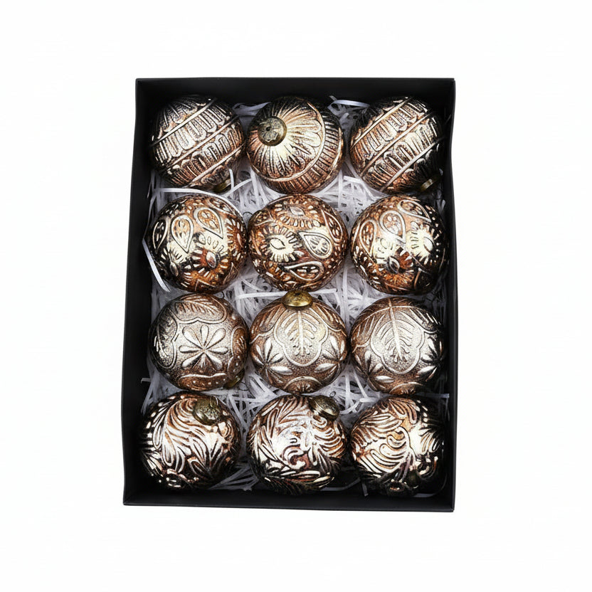 Christmas Tress Baubles Set 8CM 12PCs
