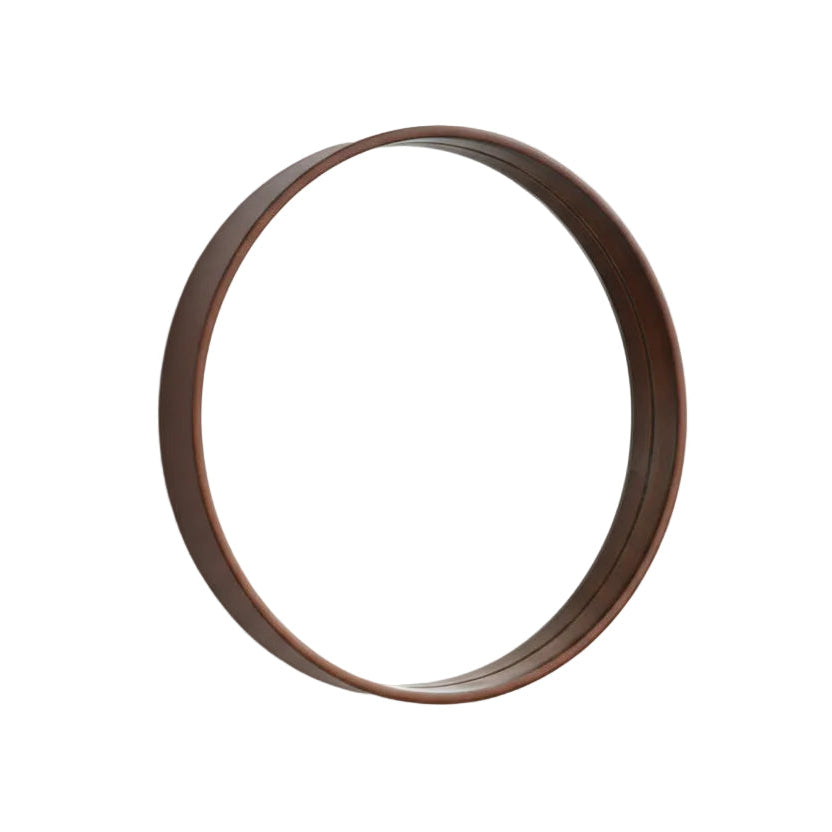 Solid Dark Wood Mirror