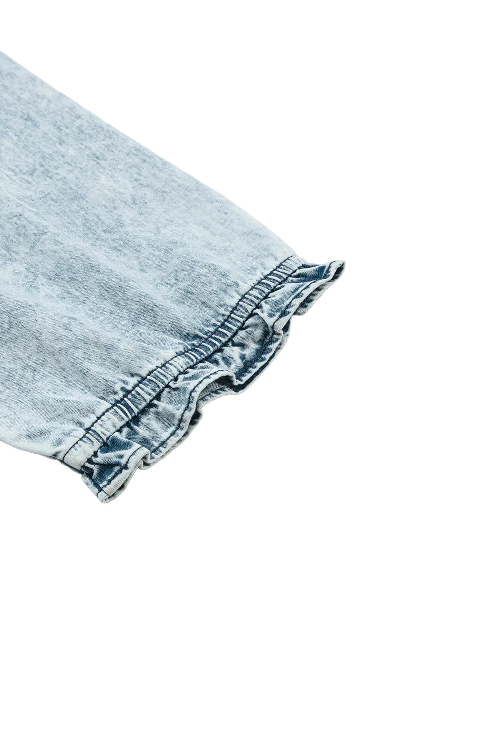 Acid Wash Flared Denim Dress