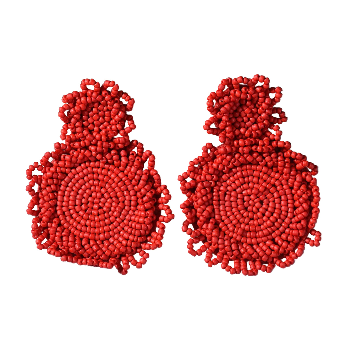 Hand Woven Rice Bead Earrings
