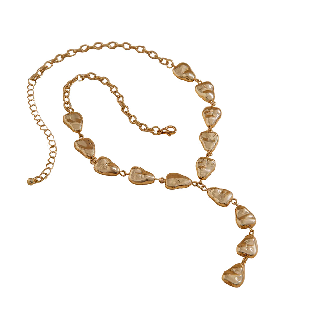 Irregular Baroque Y-shaped collarbone chain