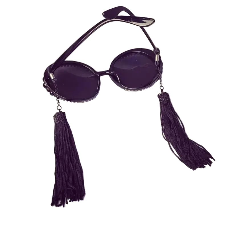 Round Tassel Sun Glasses