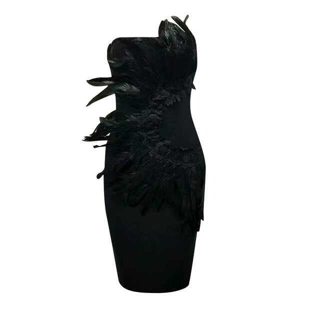 Feather Bandage Dress