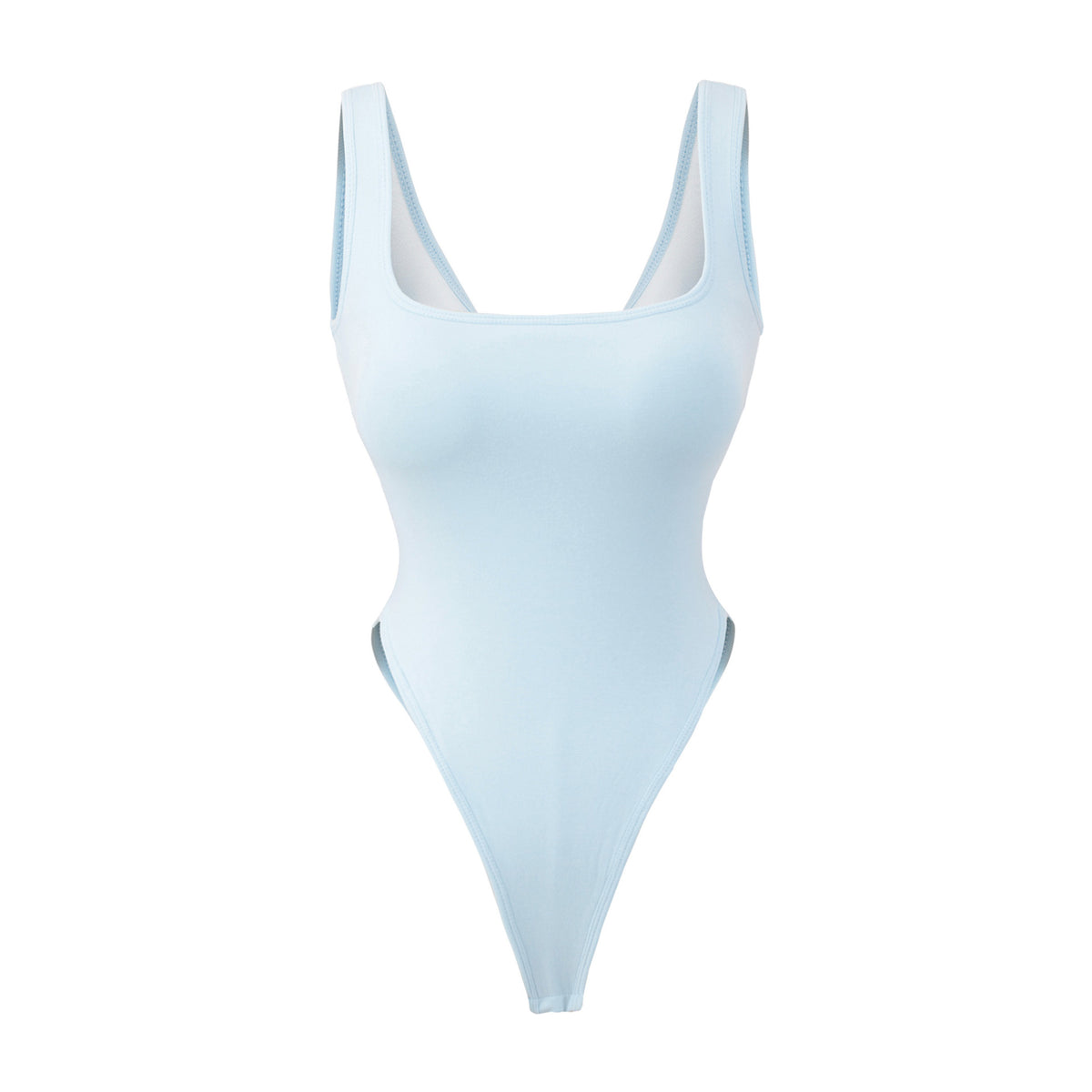 Square collar sleeveless vest jumpsuit