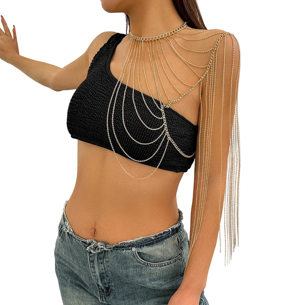 Single Shoulder Body Chain