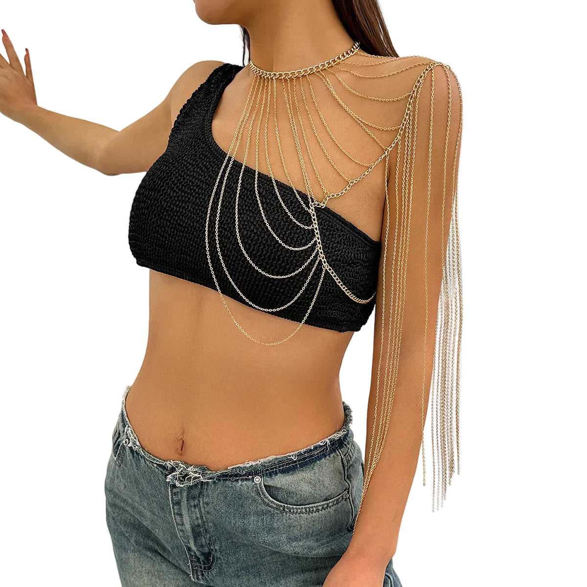 Single Shoulder Body Chain