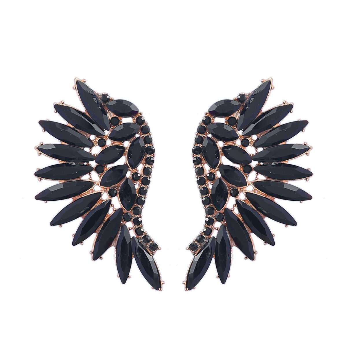 Wing Rhinestone Earrings