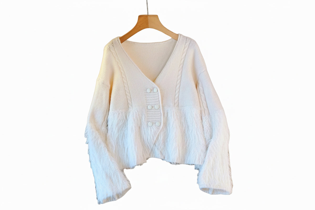 Feather Look Cardigan