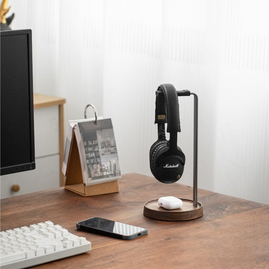 Wood Headphone Stand