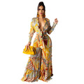 Boho Long Sleeve Wide Leg Irregular Suit