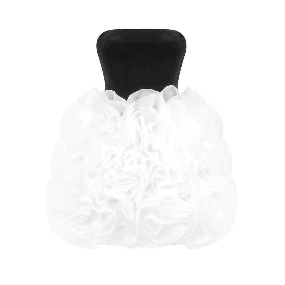 Black and White Flower Dress