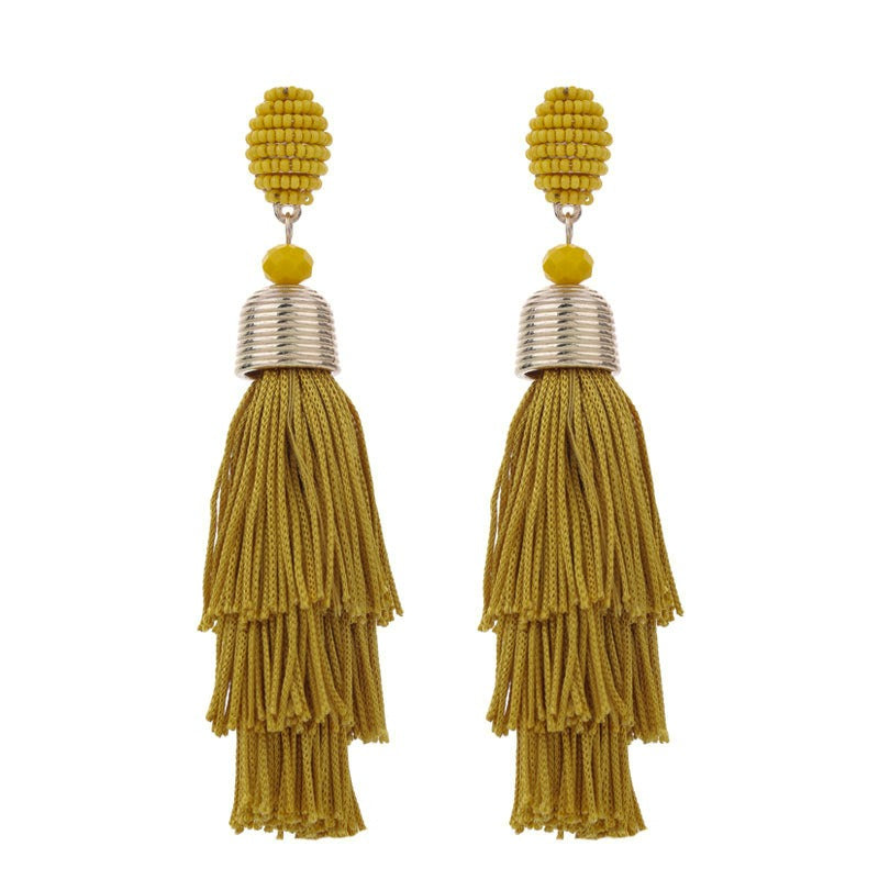 Long Tassel Earrings