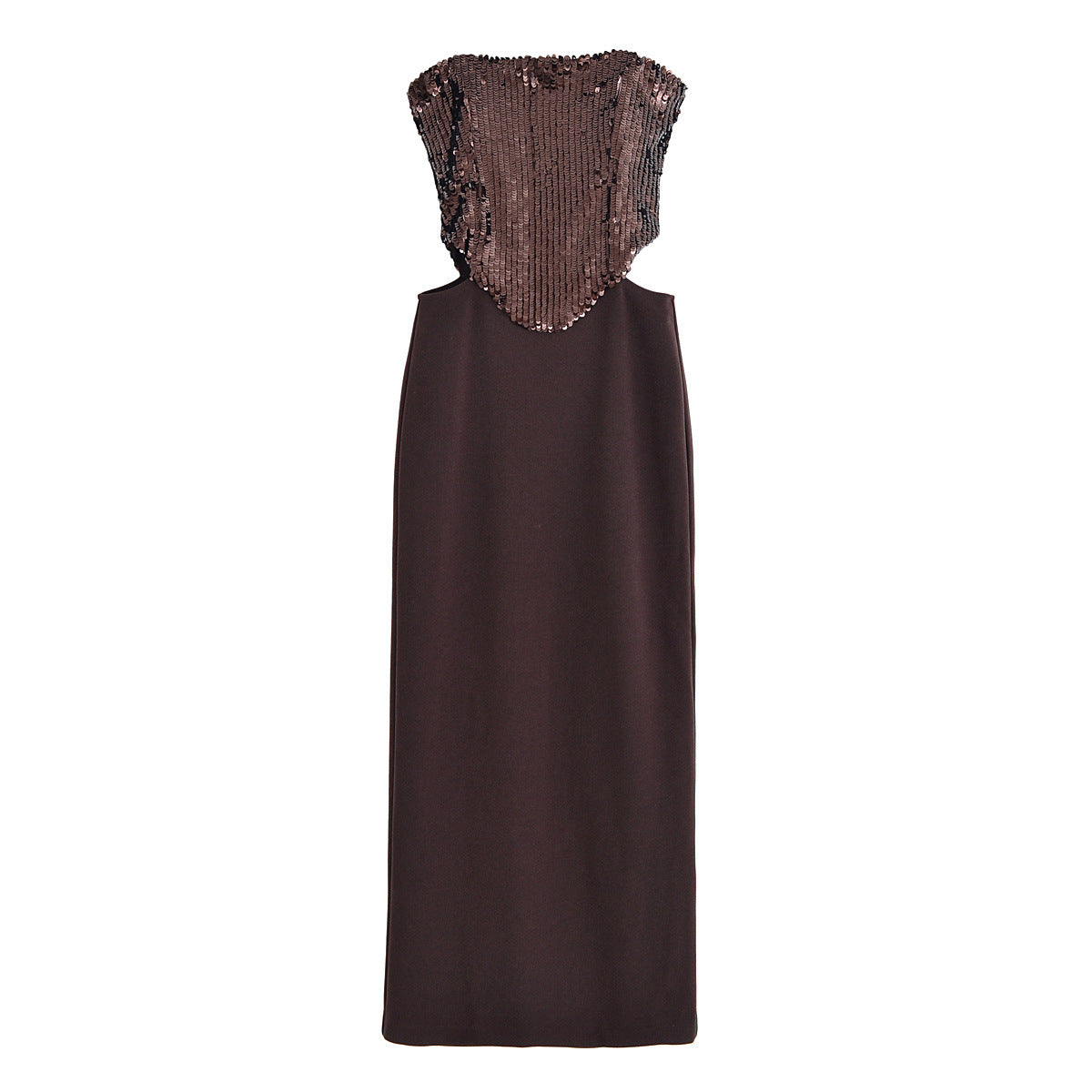 Hollow Waist Sequin Dress
