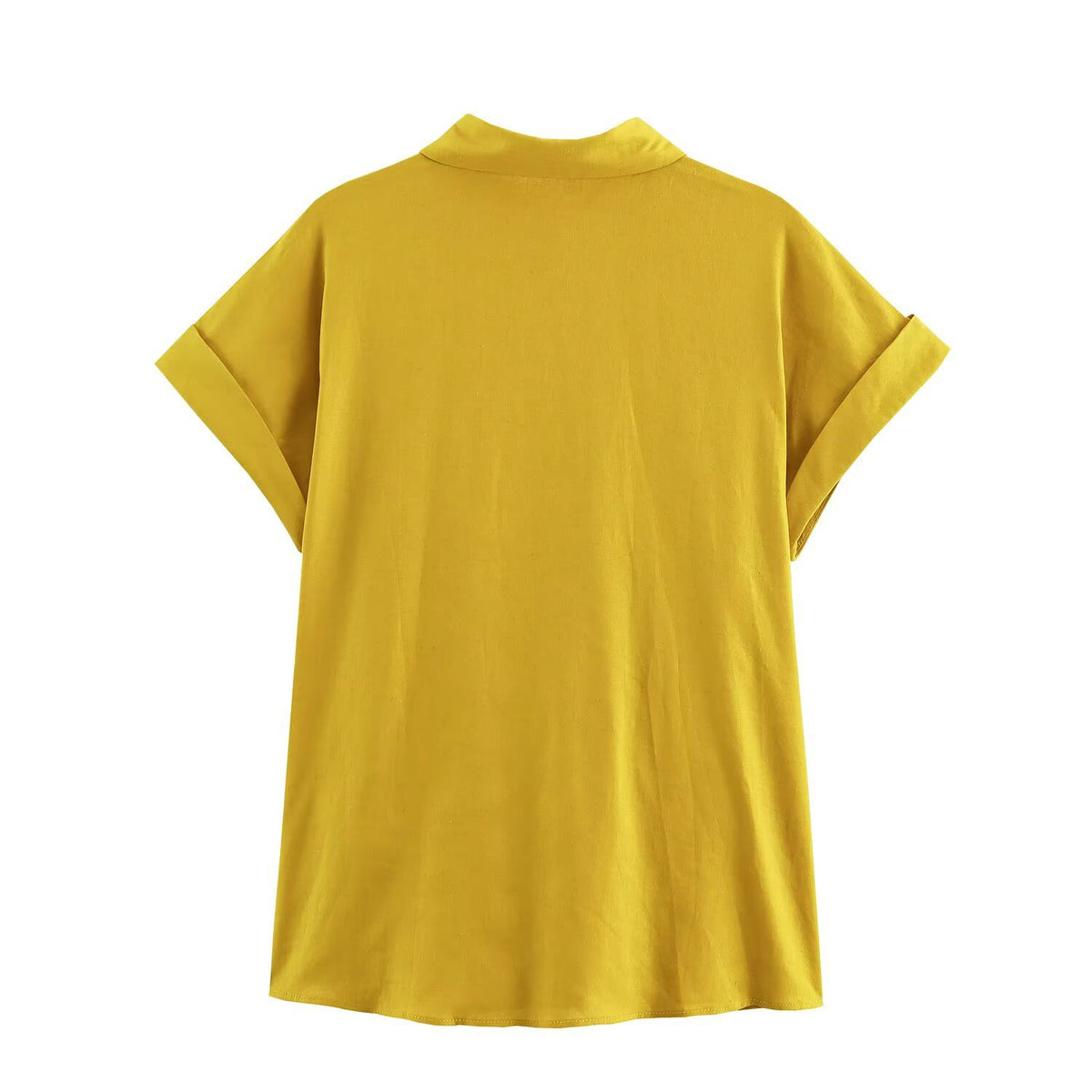 Women's Linen Knot Decorated Shirt + Long Pants