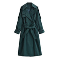 Long Belted Windbreaker