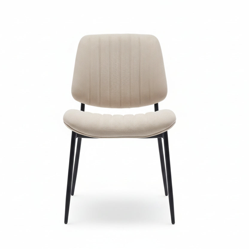 Retro linen chairs Set of Two