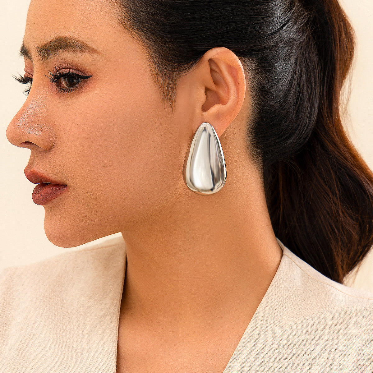Large Matte Earring