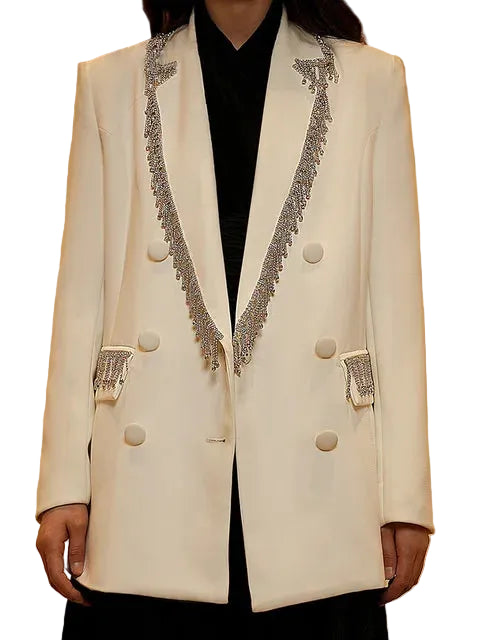 Tassel Double Breasted Blazer