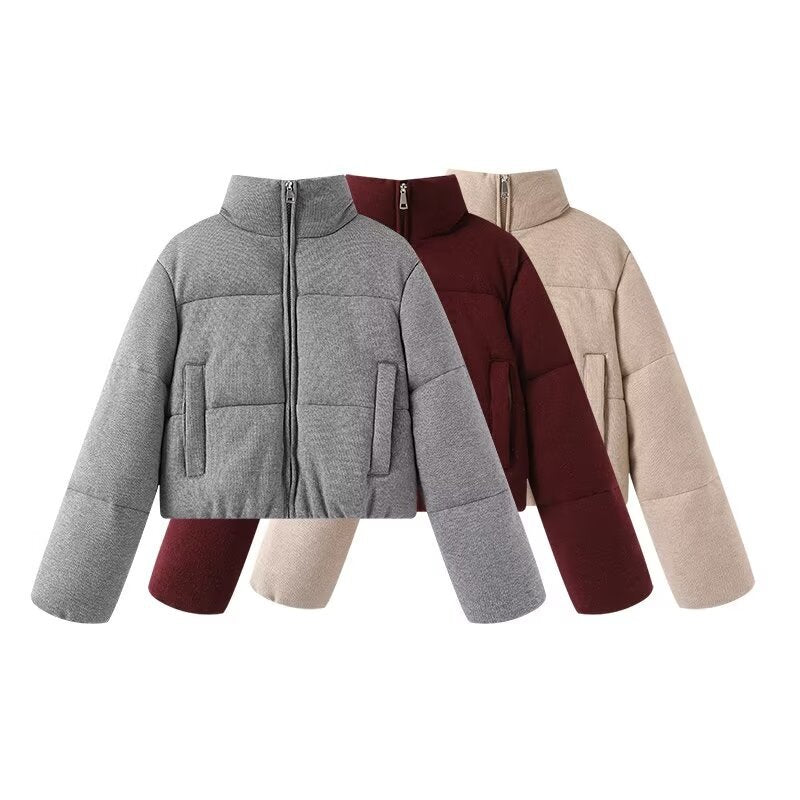 Standing collar warm cotton clothing