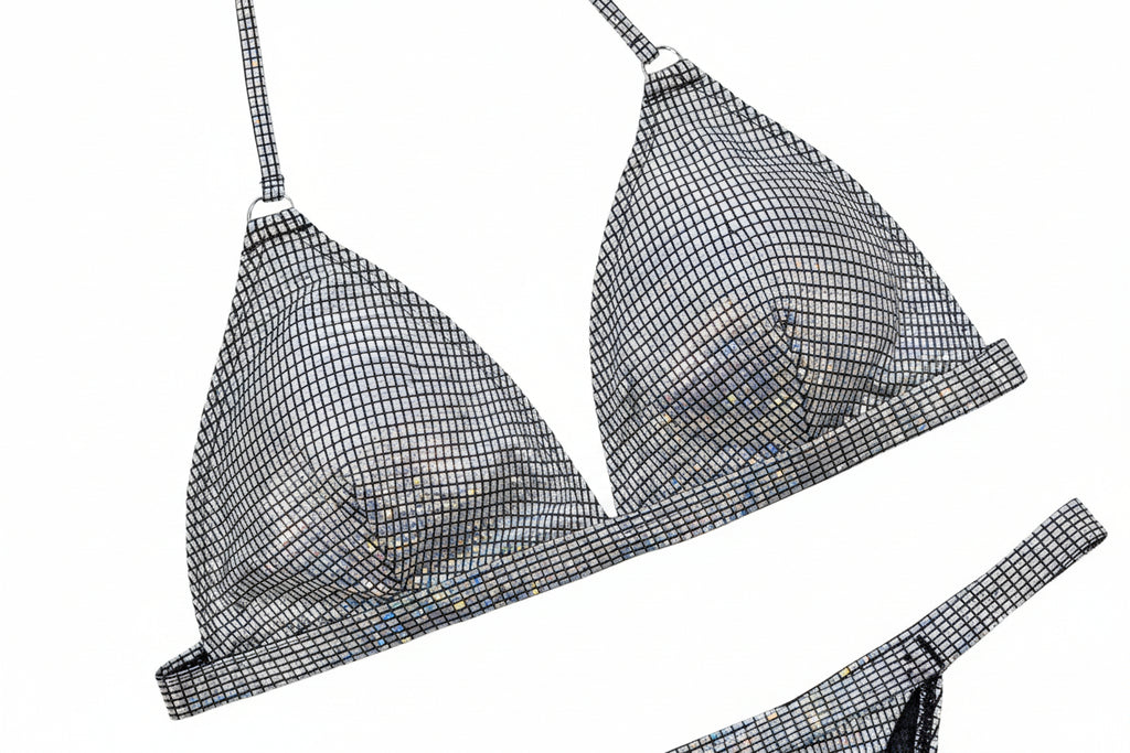 Split Shinny Bikini