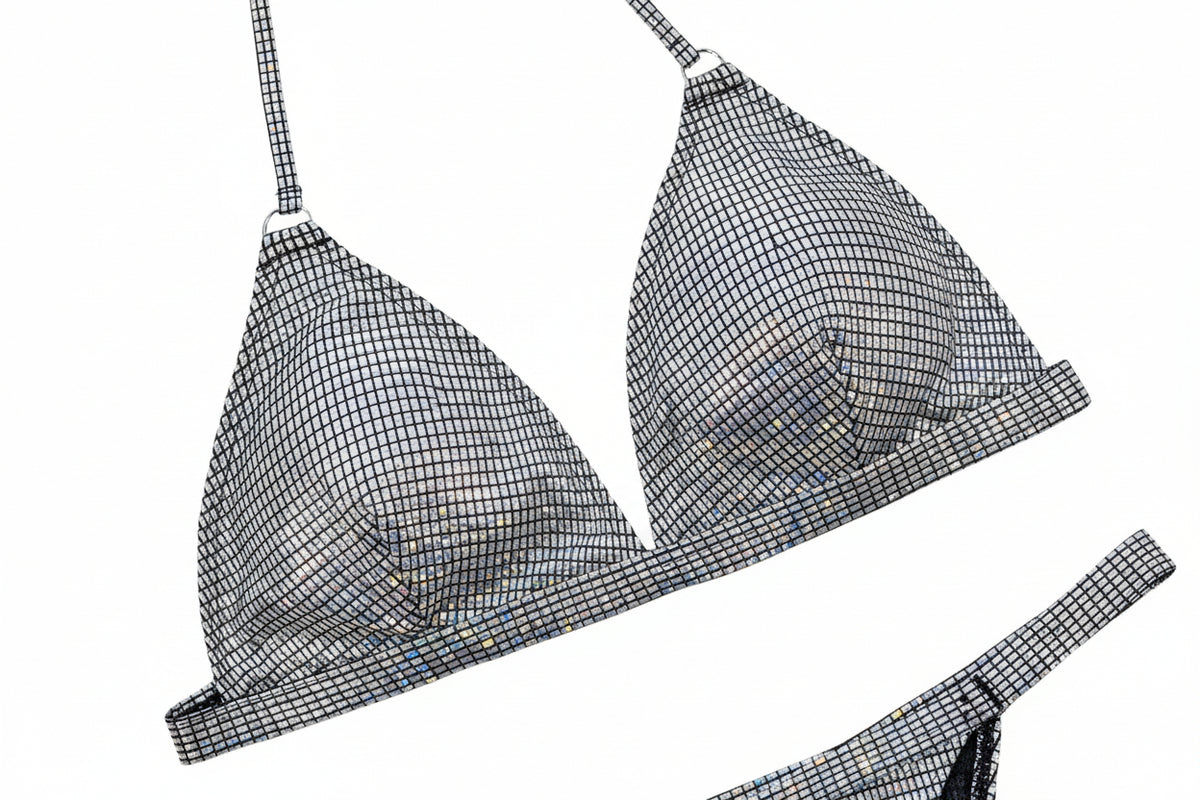 Split Shinny Bikini