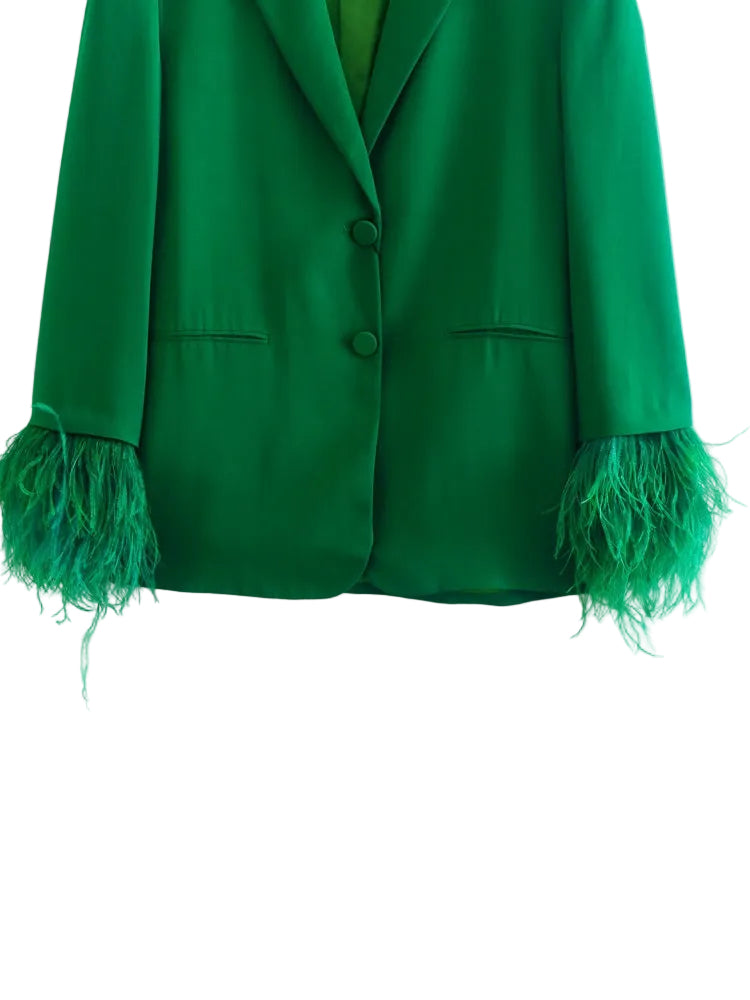 Feather Cuff Suit