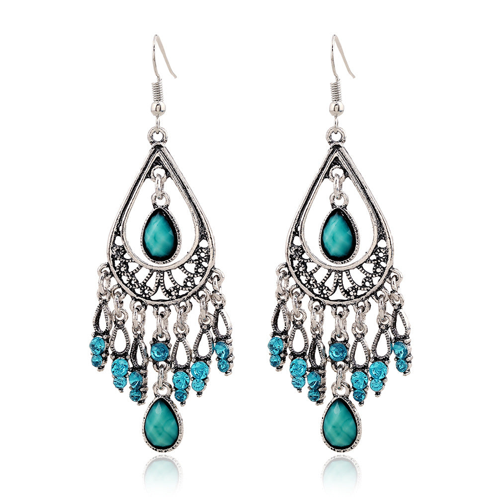 Bohemian Drop Tassel Earrings
