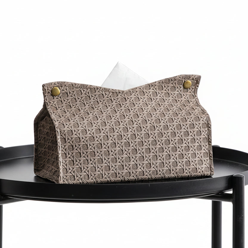 Leather Look Tissue Box